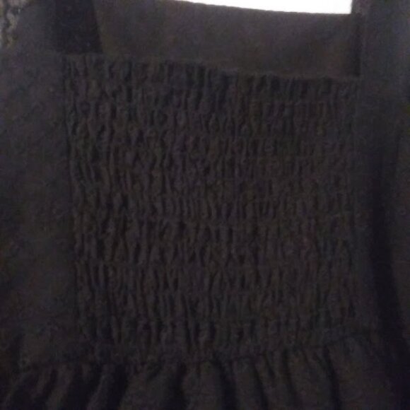 Wonder Nation girls size 18 (XXL) black ruffly tiered tank - Picture 10 of 16